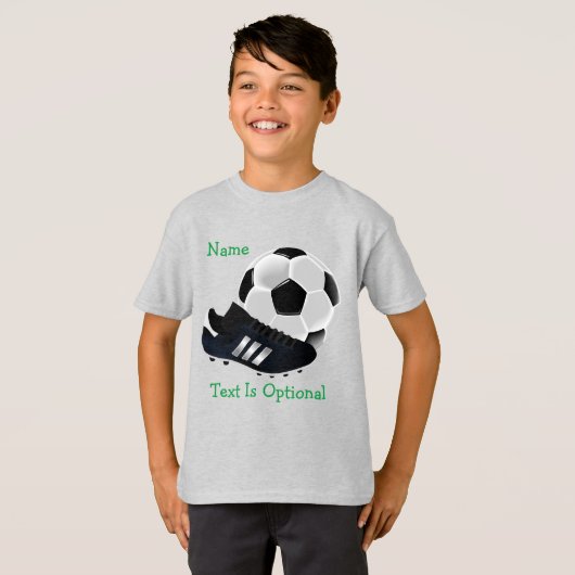 Voetbal en reiniging t-shirt (Voorkant volledig)