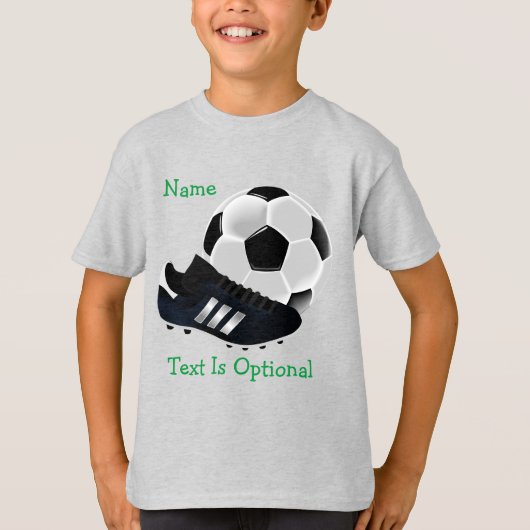 Voetbal en reiniging t-shirt (Voorkant)