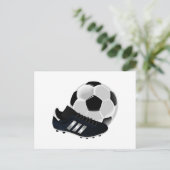 Voetbal en reinigingen briefkaart (Staand voorkant)