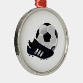 voetbal en reinigingen metalen ornament (Rechts)