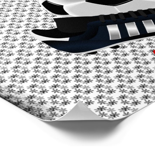 Voetbal- en reinigingsPoster Poster (Hoek)