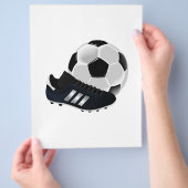 Voetbal en schoen flyer (Hand)