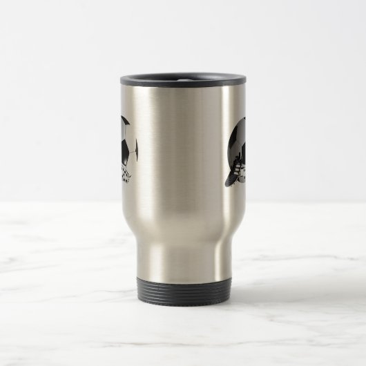 Voetbal en schoenen, reisbeker (Center)