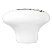 Voetbal en schoenen, trek een knop. keramische knop (Zijkant)