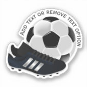 Voetbal en schone sport sticker (Voorkant)