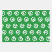 Voetbal en Snowflake Red en Green Kerstmis Inpakpapier Vel (Voorkant 3)
