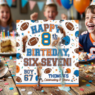 Voetbal en spikkels 8e verjaardagsfeestje servet