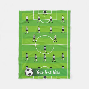 Voetbal en team fleece deken