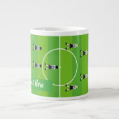 Voetbal en team grote koffiekop (Voorkant)