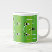 Voetbal en team grote koffiekop (Rechts)