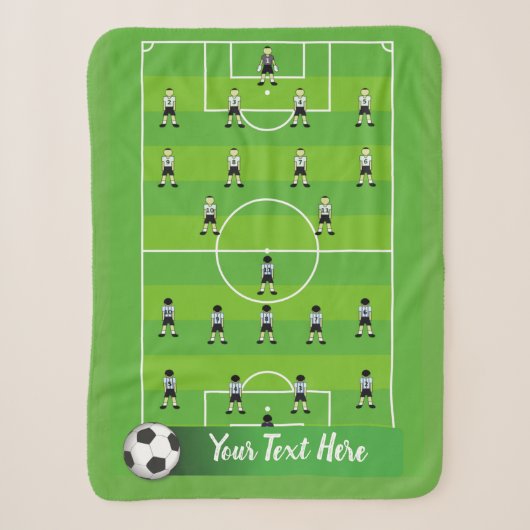 Voetbal en team sherpa deken (Voorkant)