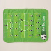 Voetbal en team sherpa deken (Voorkant (horizontaal))