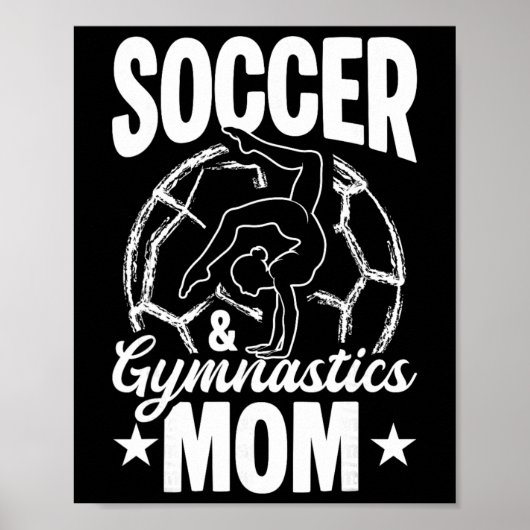 Voetbal En Turnmoeder Voetbal Turnmoeder Poster (Voorkant)