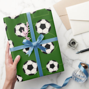 Voetbal- en veldpapier voor verpakkingsdoeleinden cadeaupapier