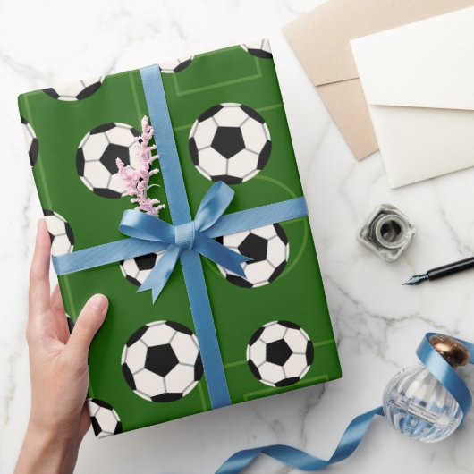 Voetbal- en veldpapier voor verpakkingsdoeleinden cadeaupapier (Geschenken)