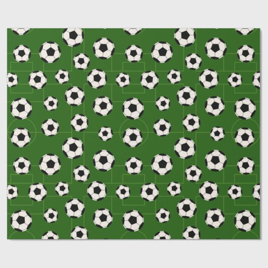 Voetbal- en veldpapier voor verpakkingsdoeleinden cadeaupapier (Vlak)