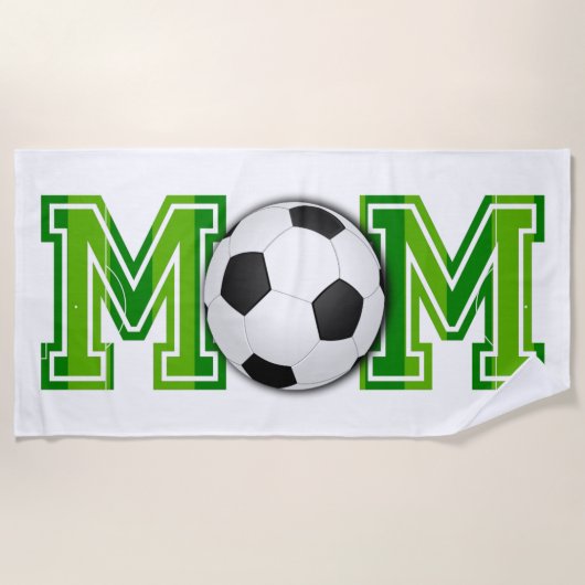 Voetbal en veldpitch Football Strandlaken (Voorkant)