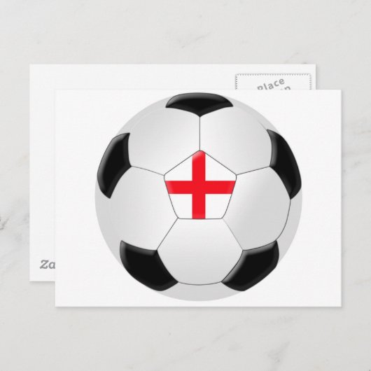 Voetbal - Engeland Briefkaart (Voorkant / Achterkant)
