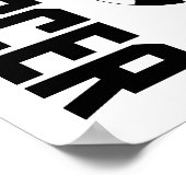 Voetbal Essentials (zwart) Poster (Hoek)