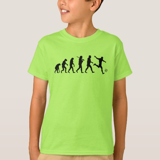 Voetbal Evolutie b T-shirt (Voorkant)