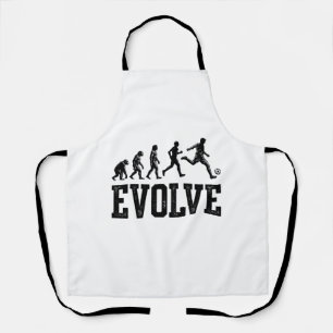 Voetbal Evolutie Vintage Vector T-shirt Ontwerp_1 Schort