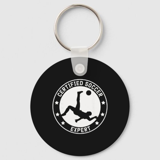Voetbal Expert Voetbalspeler Sleutelhanger (Voorkant)