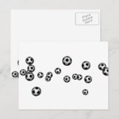 Voetbal explosie briefkaart (Voorkant / Achterkant)