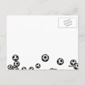 Voetbal explosie briefkaart (Achterkant)