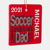 Voetbal Extraordinaire CUSTOM Keramisch Ornament (Rechts)