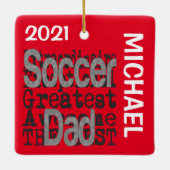 Voetbal Extraordinaire CUSTOM Keramisch Ornament (Achterkant)