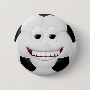 voetbal Face 2 Ronde Button 5,7 Cm
