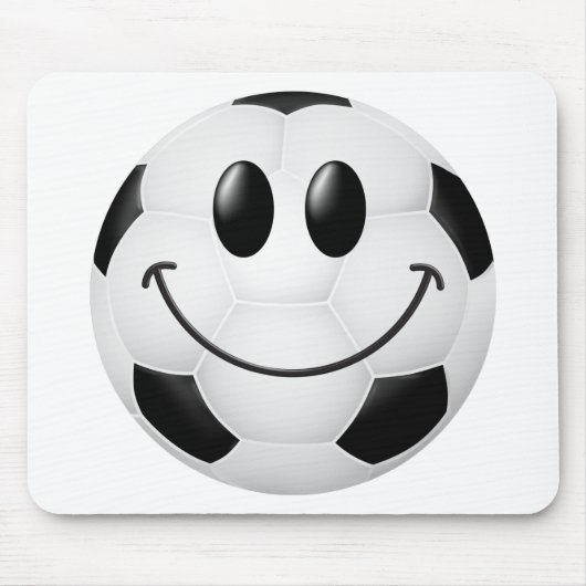 voetbal Face Muismat (Voorkant)