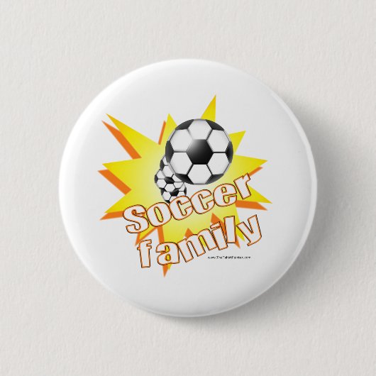 Voetbal Familie Ronde Button 5,7 Cm (Voorkant)
