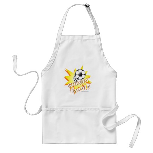 Voetbal Familie Standaard Schort (Voorkant)