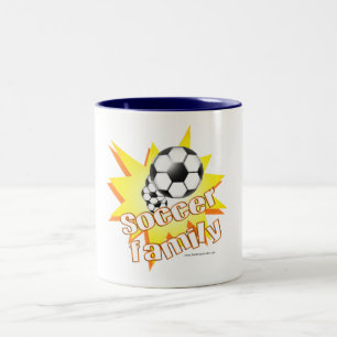 Voetbal Familie Tweekleurige Koffiemok