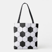 Voetbal Fan meisje Tote Bag (Achterkant)