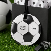 Voetbal Favor Tags | Aangepaste Teamnaam Gift Tag