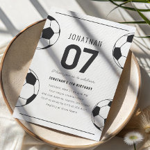 Voetbal Feest Voetbal Jongen 7e Verjaardag