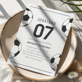 Voetbal Feest Voetbal Jongen 7e Verjaardag Kaart