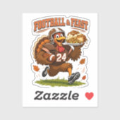 Voetbal & Feestkalkoen Sticker (Vel)