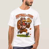 Voetbal & Feestkalkoen T-shirt (Voorkant)