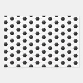 Voetbal feliciteert papierbladen met opvulling inpakpapier vel (Voorkant 3)