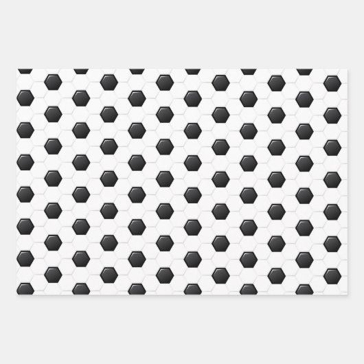 Voetbal feliciteert papierbladen met opvulling inpakpapier vel (Voorkant 3)