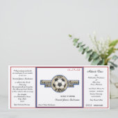 Voetbal Field Pass op viltpapier Kaart (Staand voorkant)