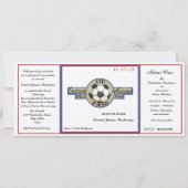  Voetbal Field Pass op viltpapier Kaart (Voorkant)