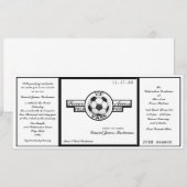 Voetbal Field Pass Zwart-wit Kaart (Voorkant / Achterkant)