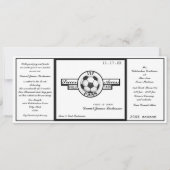 Voetbal Field Pass Zwart-wit Kaart (Voorkant)