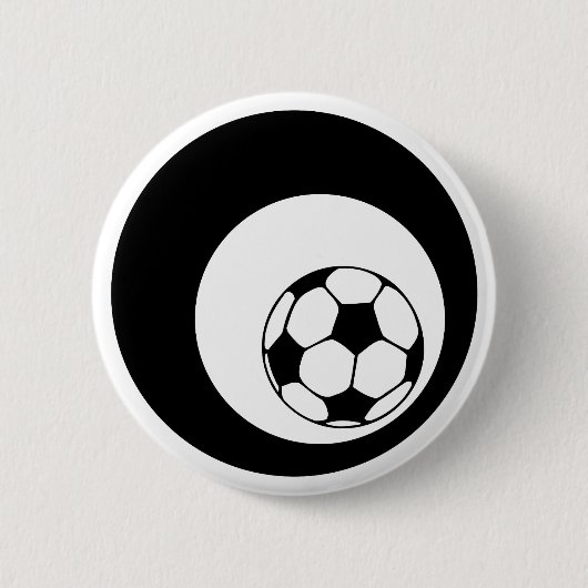 voetbal, fietsen. ronde button 5,7 cm (Voorkant)