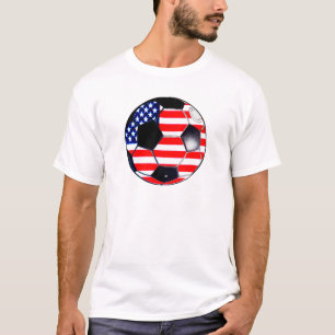 Voetbal Flag-USA The MUSEUM Gifts Transp T-shirt