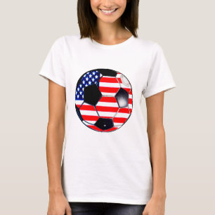 Voetbal Flag-USA The MUSEUM Gifts Transp T-shirt